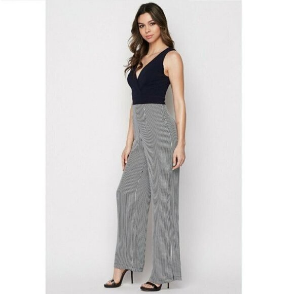 Teeze Me Size 5/6 Navy Blue & White Sleeveless Jumper, Excellent Condition - Picture 2 of 13